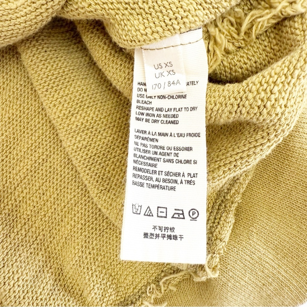 Free People X We The Free Golden Road Cardigan Curly Willow Mustard Olive Crop - Picture 14 of 15